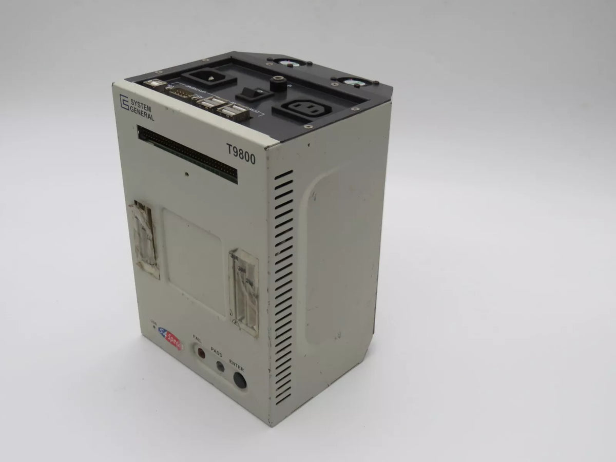 System General T9800 Device Programmer Input 100-200VAC 50-60HZ 1.2A