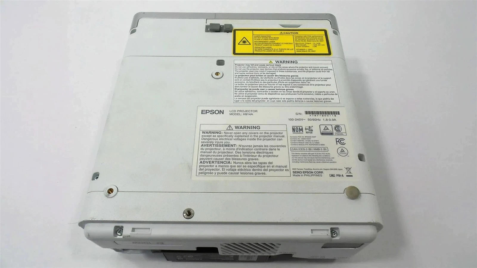 Epson EF-100W Streaming Laser Projector - Light Source : 2050 Hours
