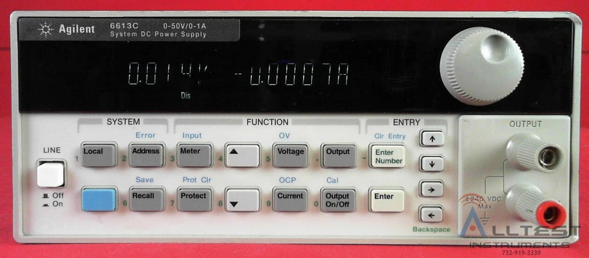 Agilent - Keysight 6613C DC Power Supply 0-50V 0-1A 50W