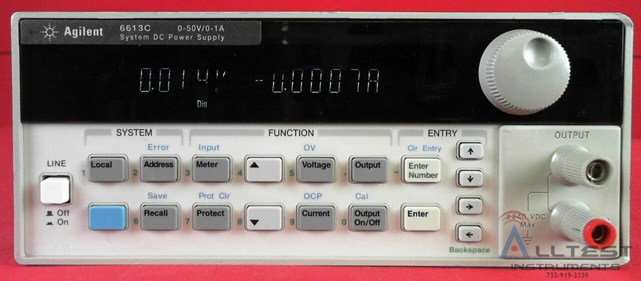Agilent - Keysight 6613C DC Power Supply 0-50V 0-1A 50W
