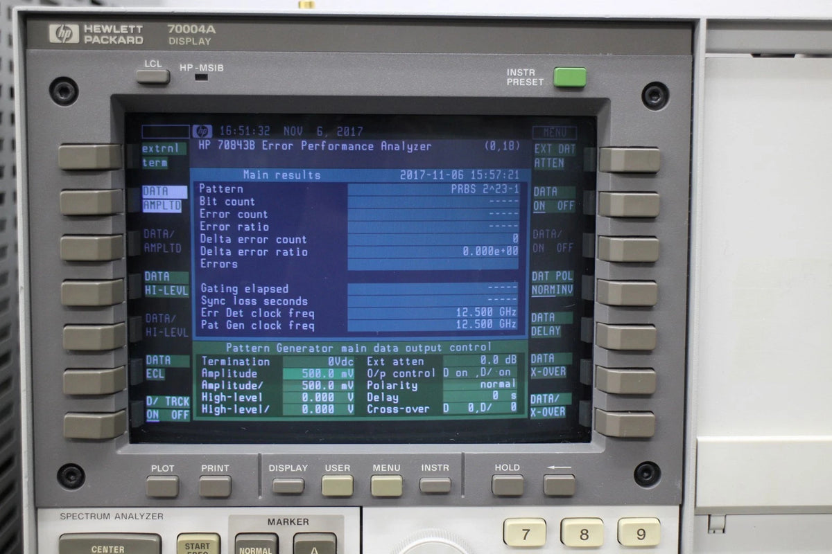 HP 70843B 100M-12Gbps bit error rate tester