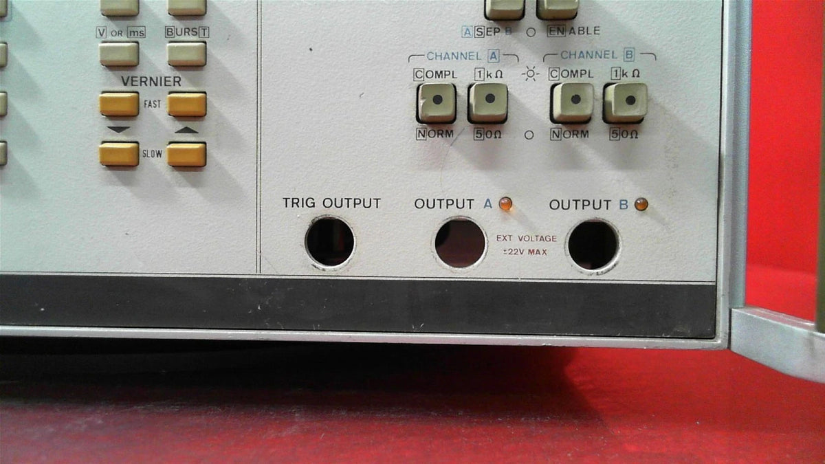 HP/Agilent/Keysight 8160A 1948A00202 50MHz Pulse Generator