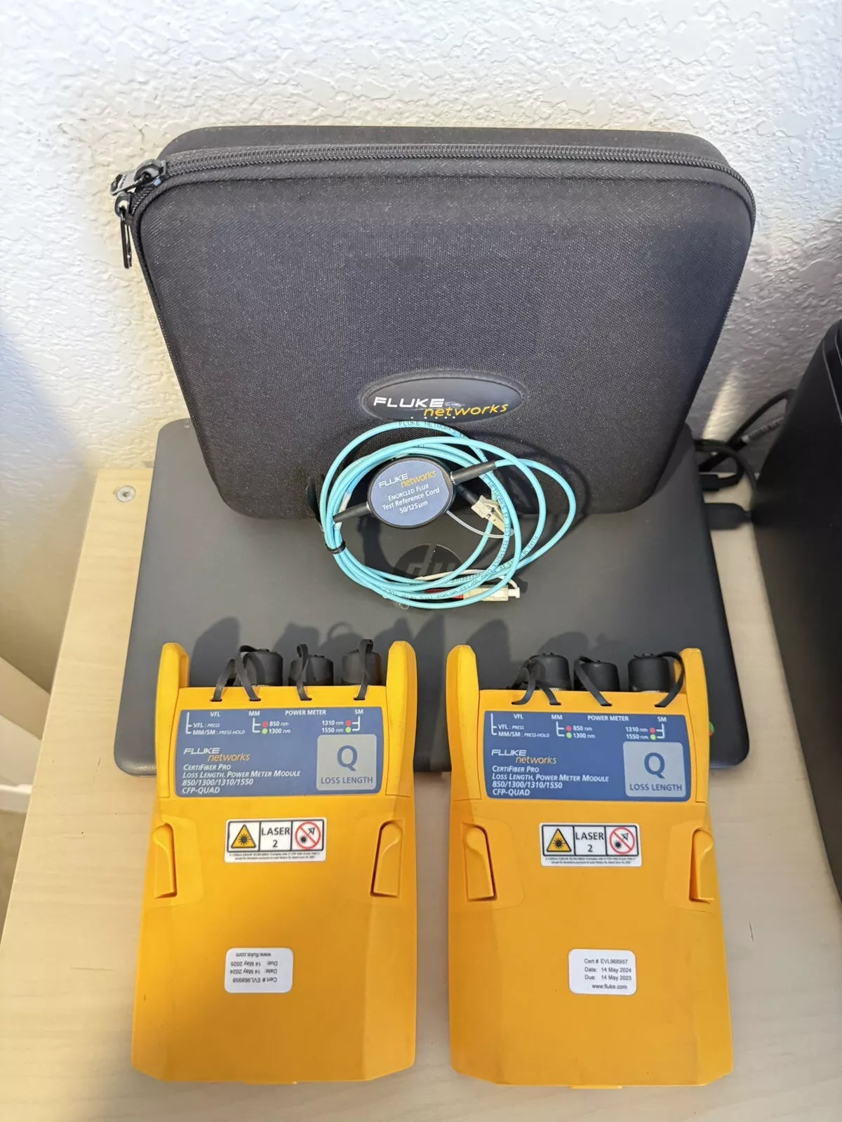 Fluke Networks CFP-Q CFP-QUAD CertiFiber Pro SM MM Fiber OLTS