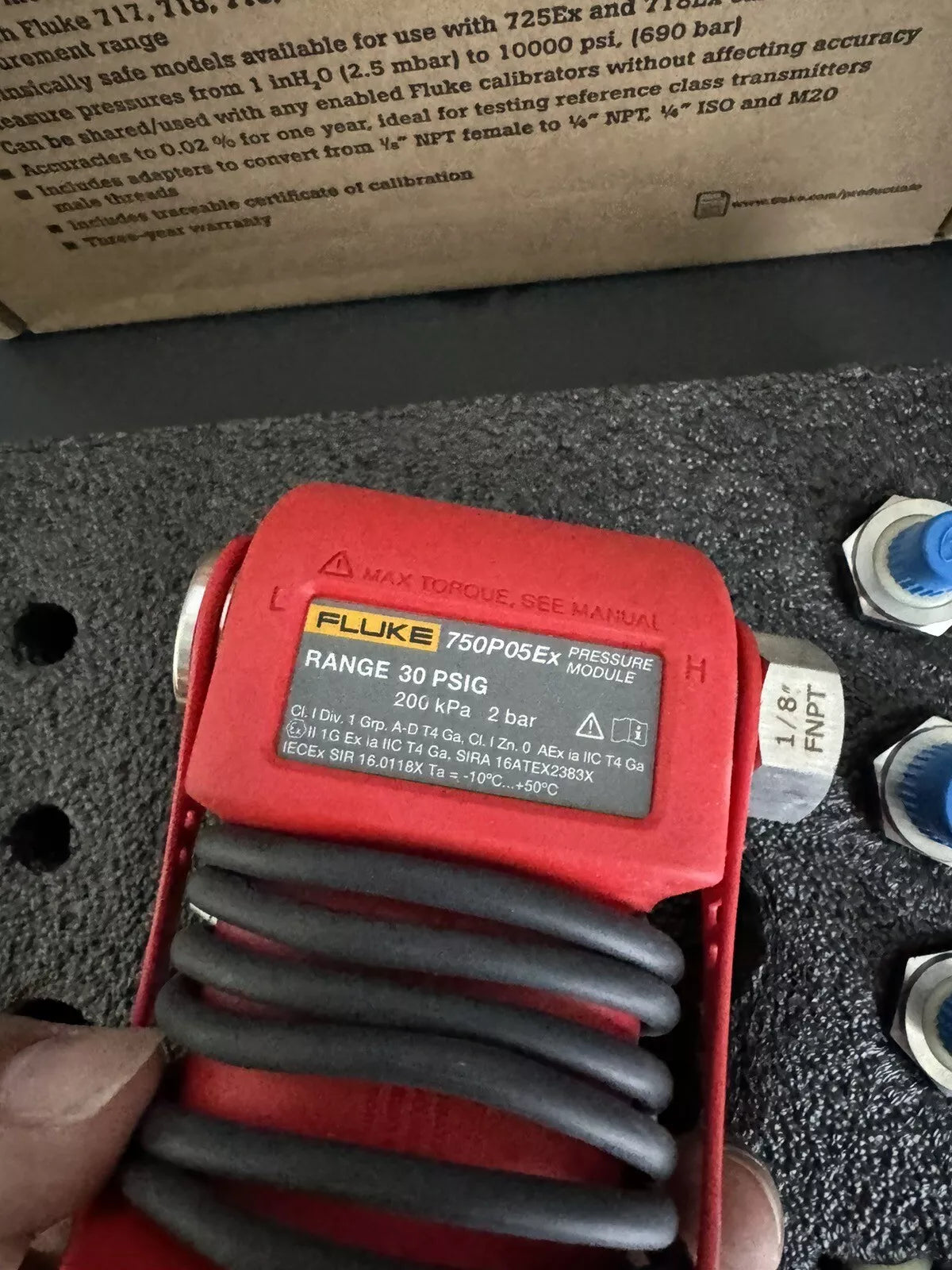Fluke 750P05EX Pressure Module for Calibration Instruments