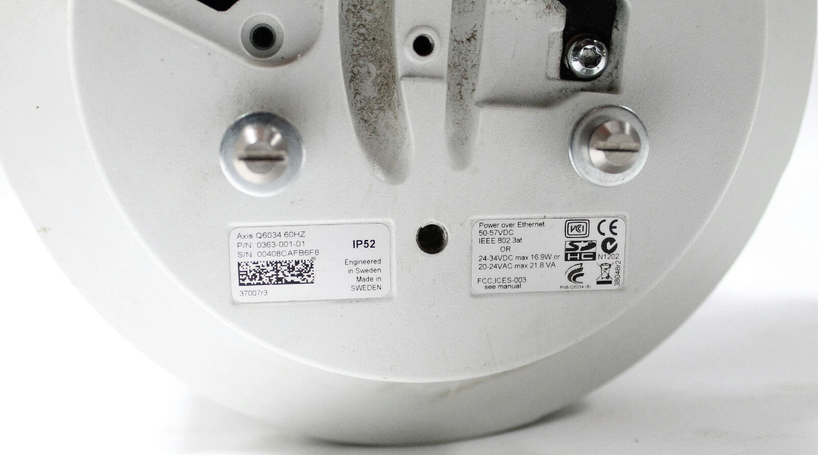 Axis Q6034 PTZ IP Network POE Dome Camera 720p HD 18x Optical Zoom