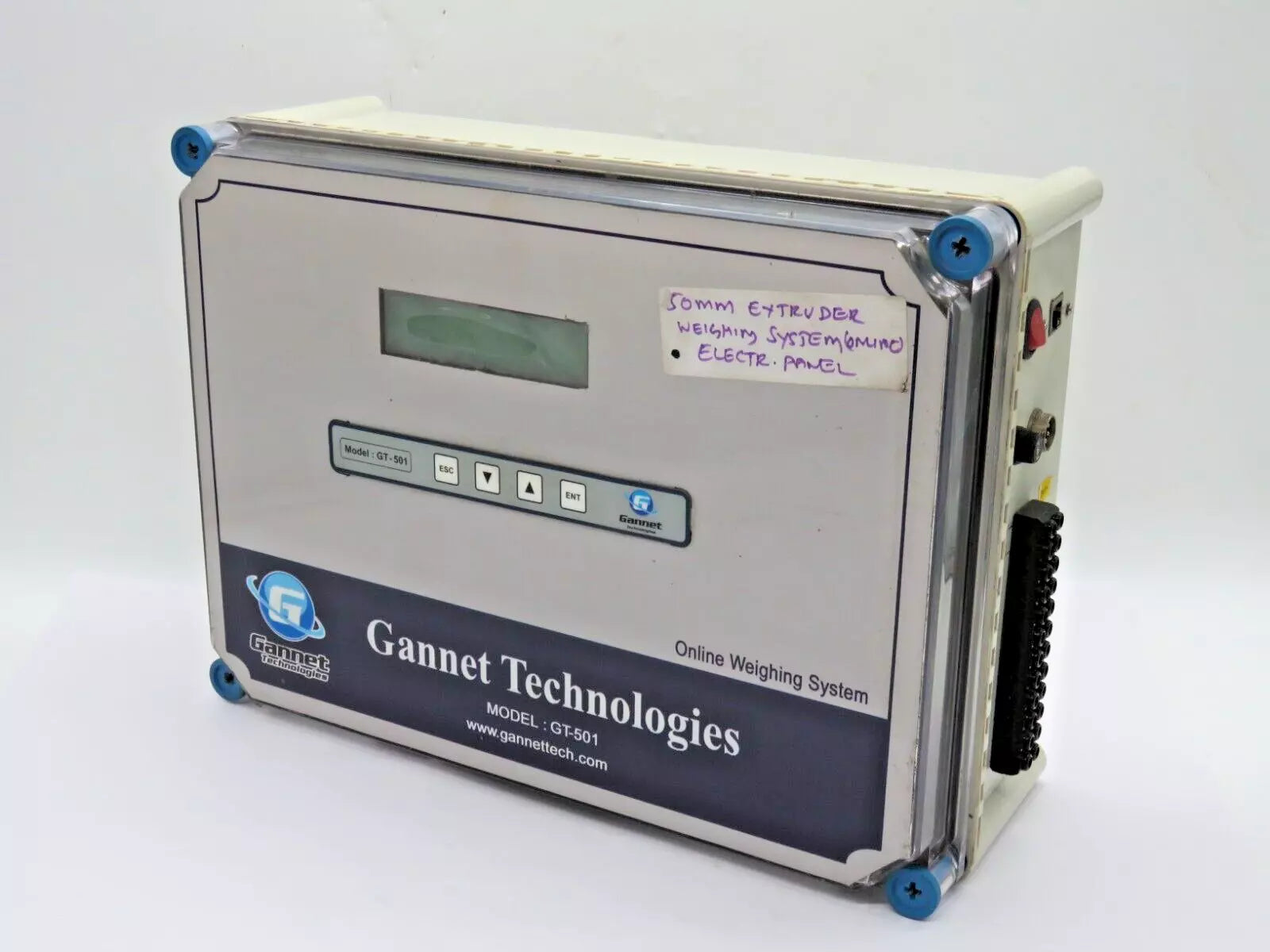 Gannet Technologies GT-501 Online Weighing System Control Panel for Extruder