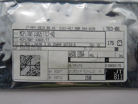 Microchip Technology MCP1700T3302E-TT Linear Regulator 3.3V