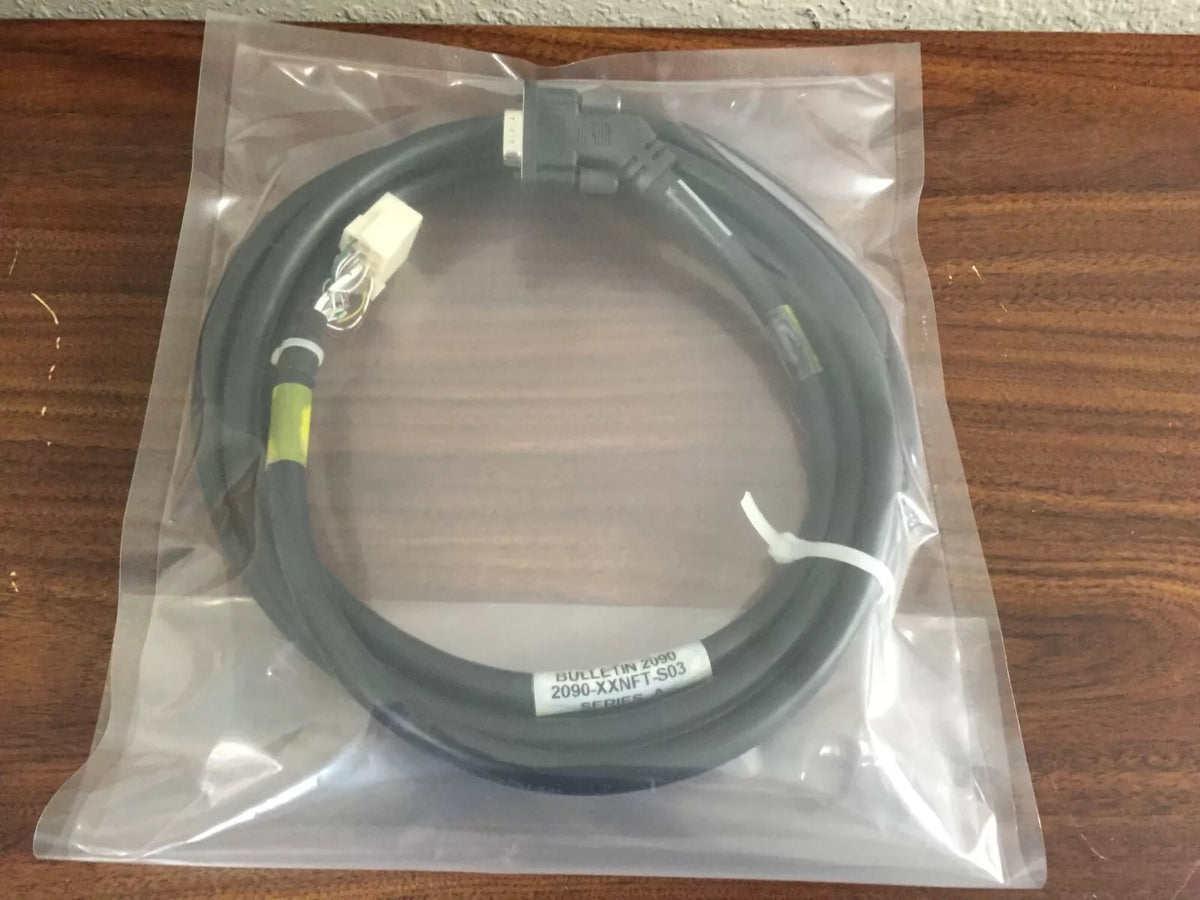 Allen Bradley 2090-XXNFT-S03 Kinetix Servo Motor Encoder Feedback Cable, 3m