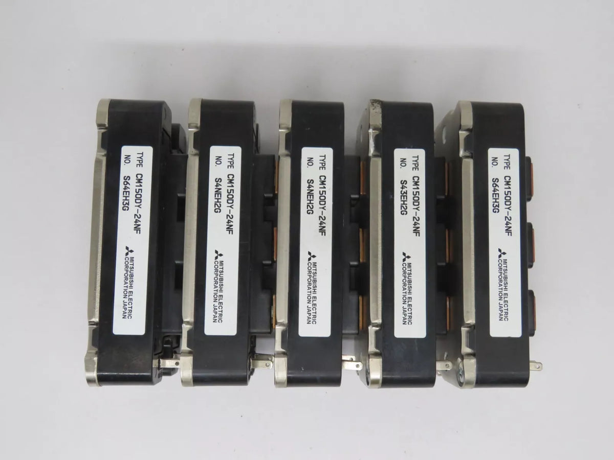 Set of 5 Mitsubishi Electric CM150DY-24NF IGBT Module 150 Amp 1200V Lot