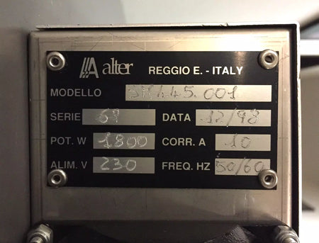 Alter Reggio Emilia SM-445-001 Switching Power Generator