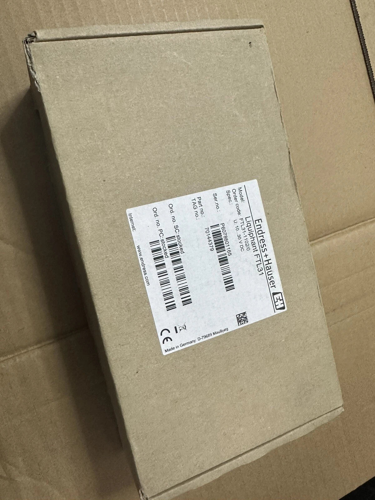 Endress Hauser FTL31-1102/0 Liquiphant FTL31 Vibrating Level Switch 10-30V-DC