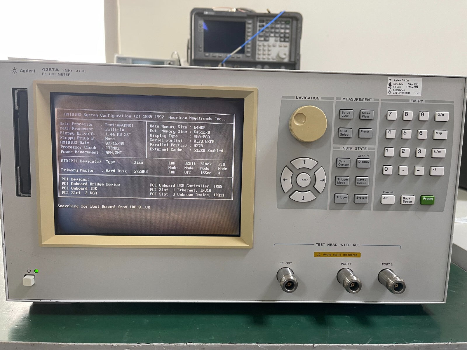Agilent 4287A  1 MHz - 3 GHz RF LCR Meter w/ option 010 _0633