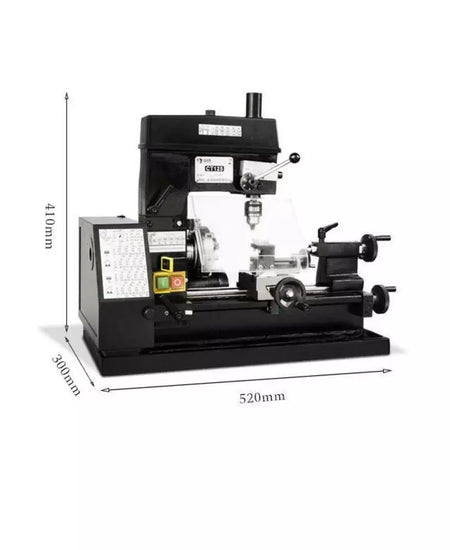 Mini Lathe Machine Desktop DIY Drilling Milling Machine 220V 180W