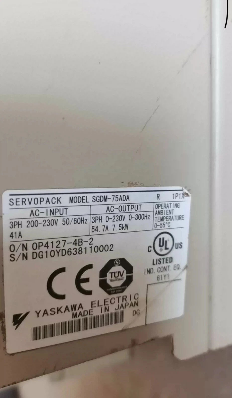 SGDM-75ADA Industrial Servo Motor Drive for Precision Motion Control