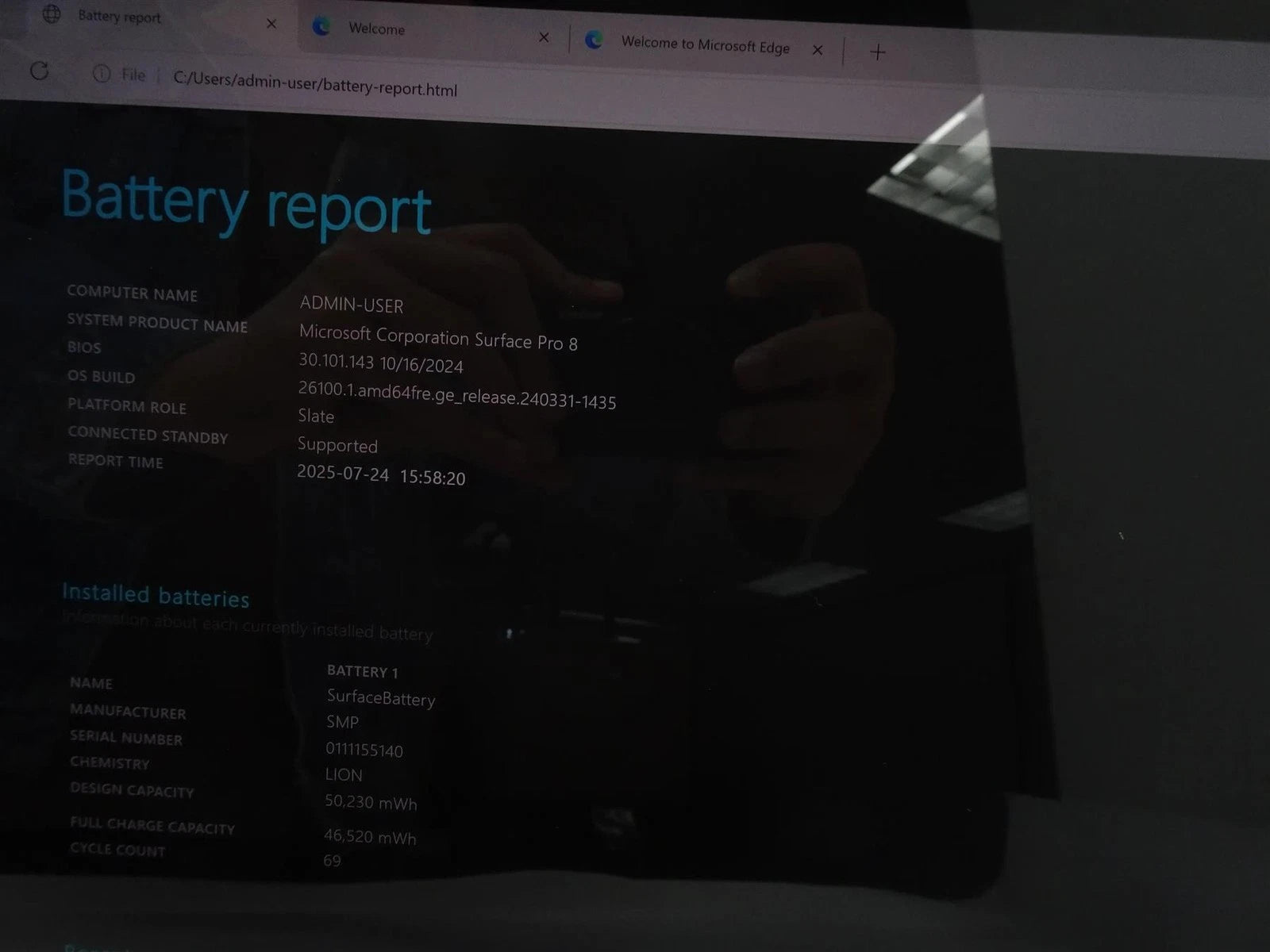 Microsoft Surface Pro 8 1983 Core i7-1185G7 3.00GHz 16GB 256GB Win 11 Home