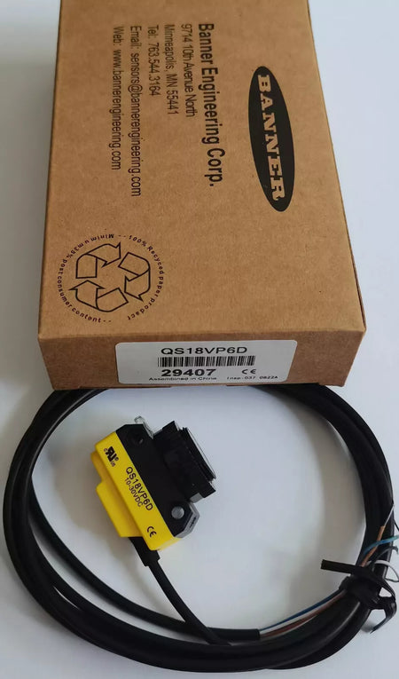 One Banner QS18VP6D Photoelectric Sensor with Expedited Shipping