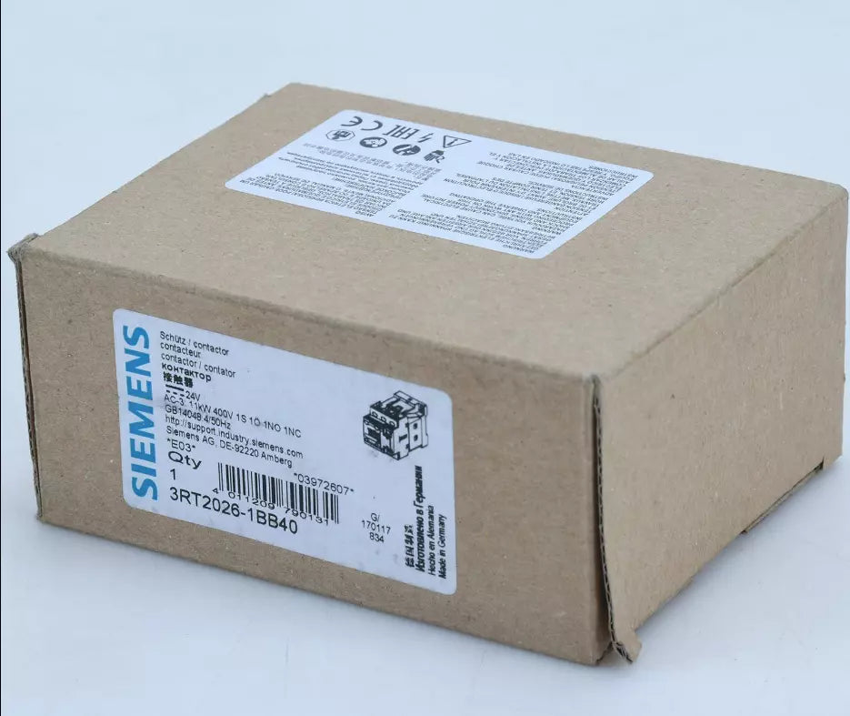 SIEMENS 3RT2026-1BB40 Contactor 3RT20261BB40