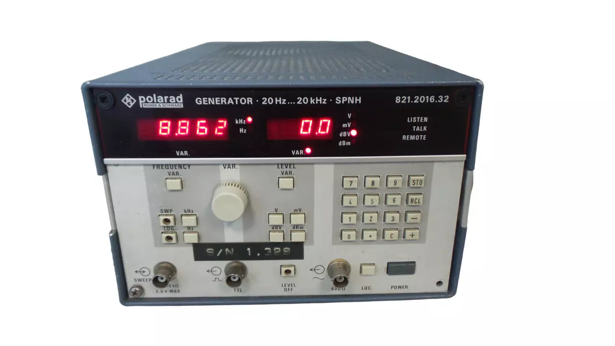 Rohde Schwarz Polarad SPNH Generator 20 Hz-20KHz 821.2016.32