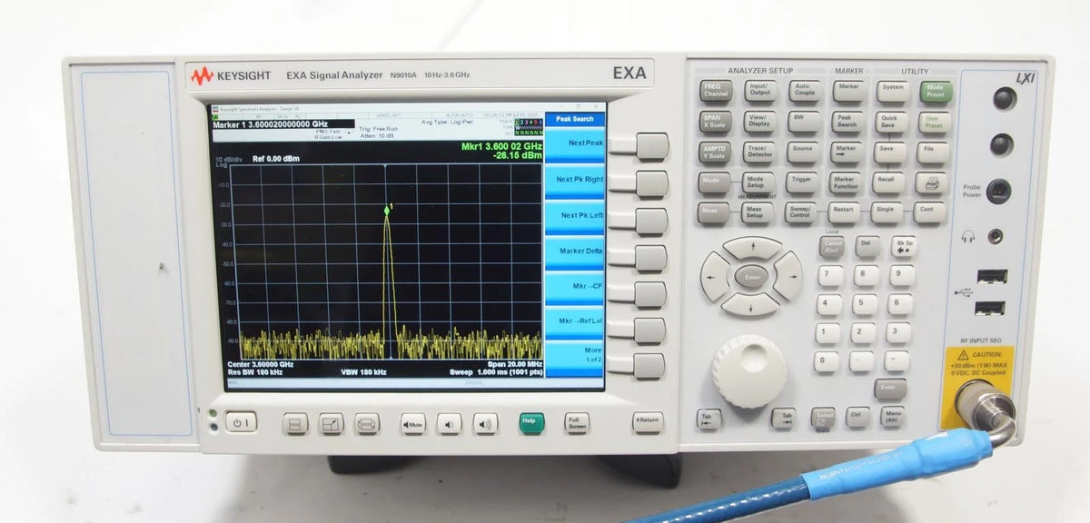 Agilent N9010A 3.6GHz EXA Signal Analyzer w Options 503 B25 EP3 P03 YAS 2FP