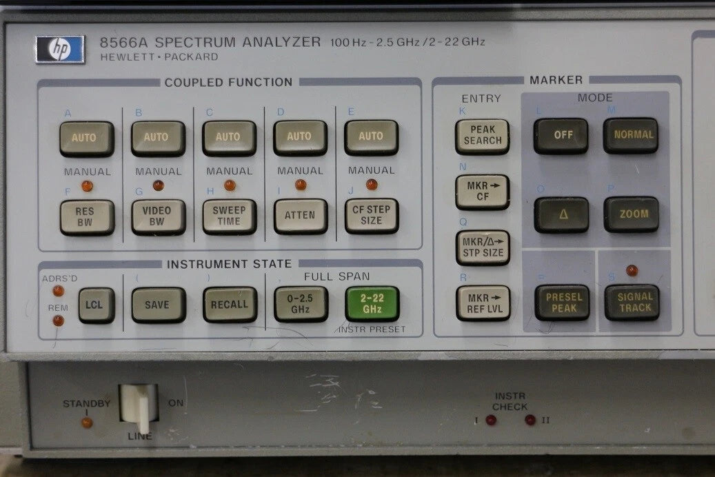 HP 8566A 100Hz-22GHz Spectrum Analyzer