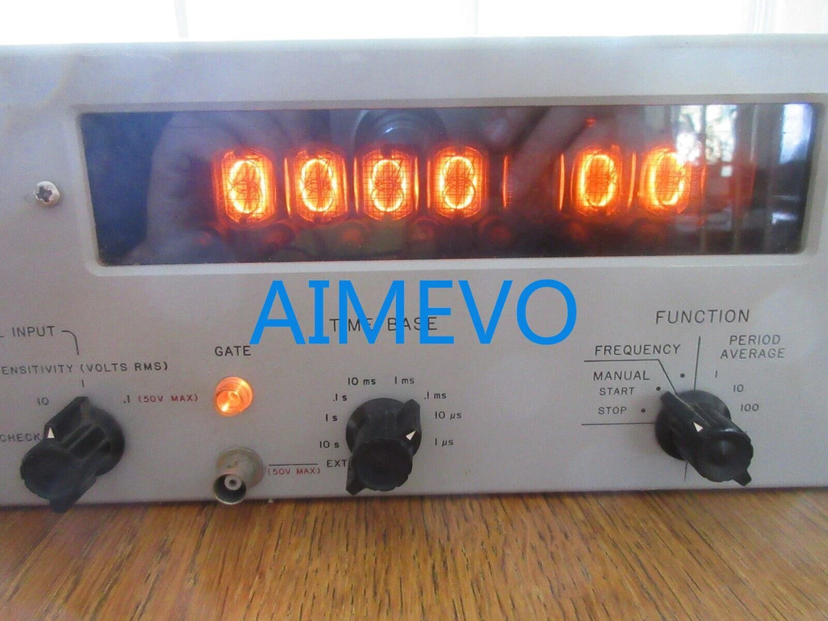 HP 5244L Electronic Counter Frequency Nixie Tube Display VTG Powers Up