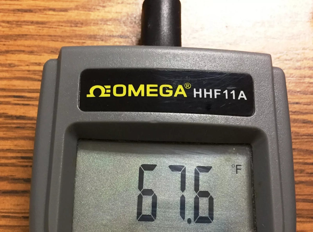 Omega HHF11A Air Velocity Humidity Dew Point Wet Bulb Air Volume Meter