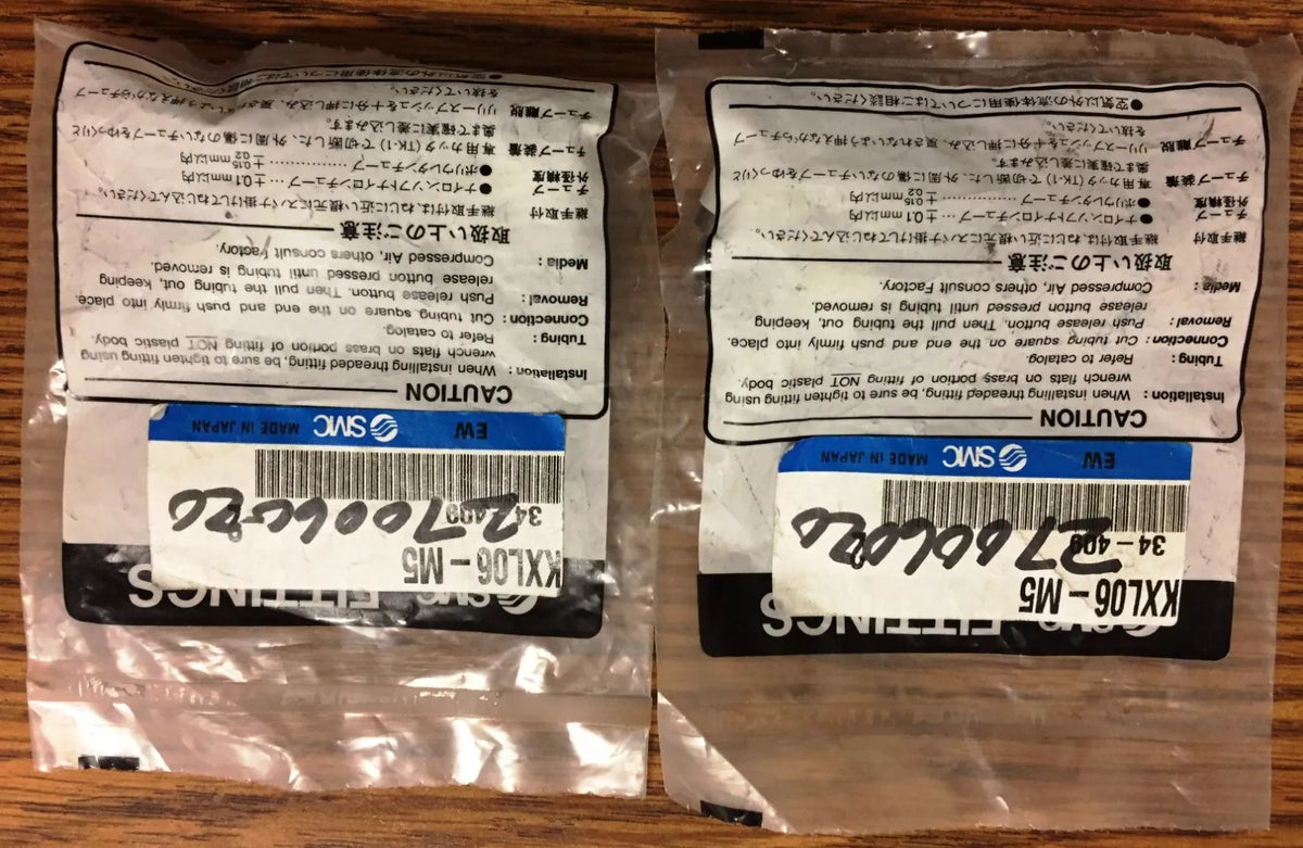 SMC KXL06-M5 Rotary Fitting, 1Bag/2pcs New