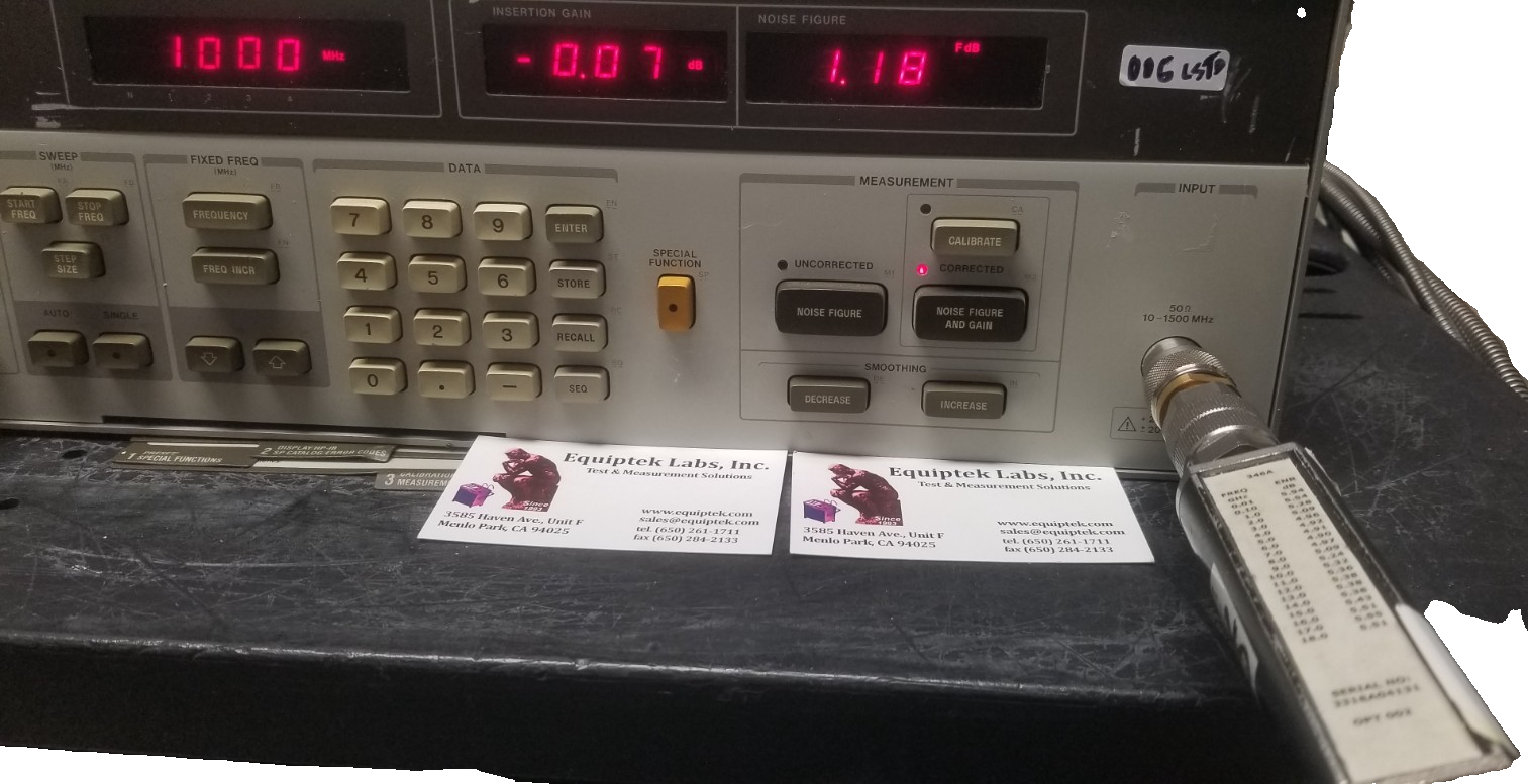 HP346B Noise Source for 18 GHz ENR Measurements
