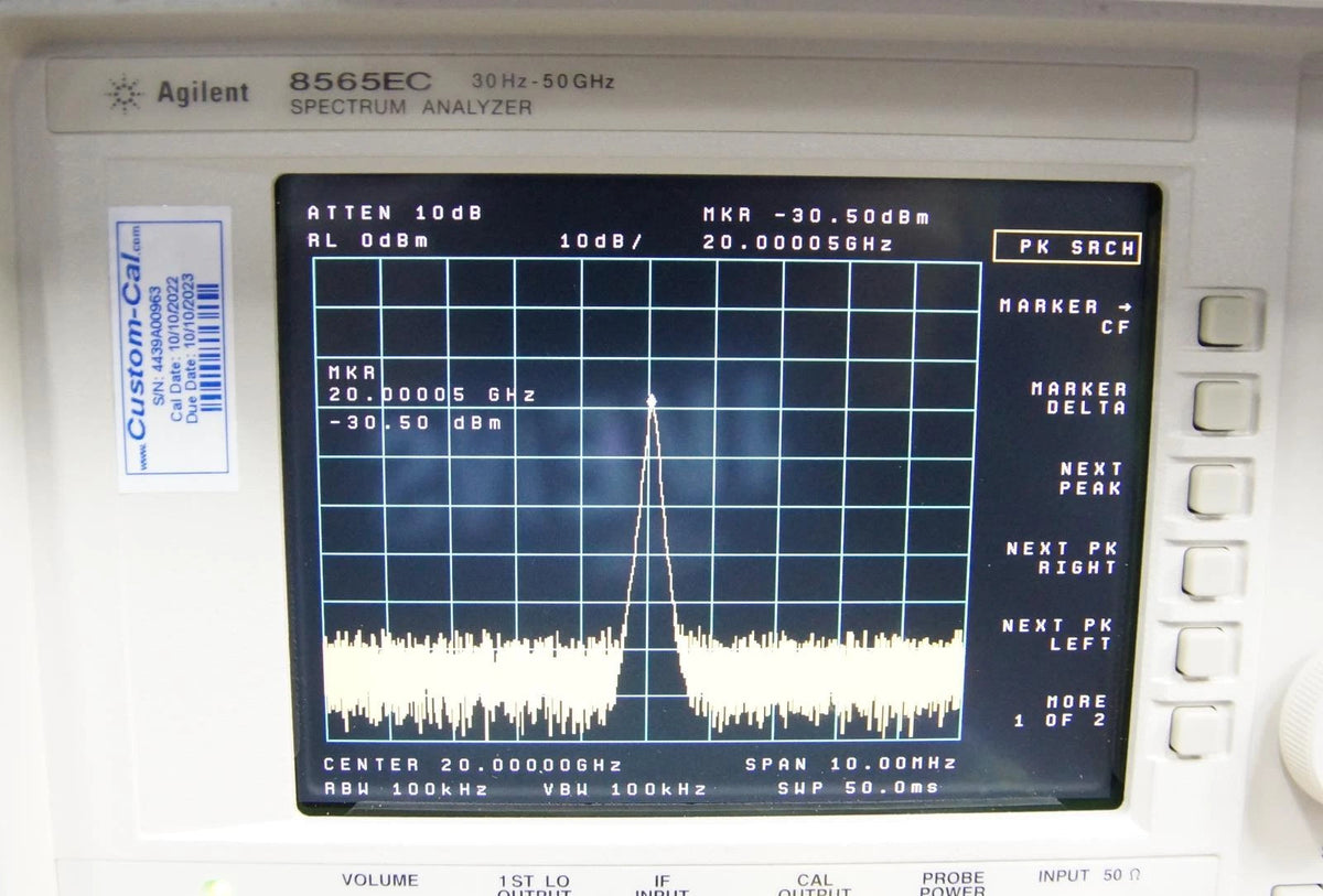 Agilent N5183A 20GHz MXG RF Analog Signal Generator OPT 1E1 520 ALB U04 UNT UNU