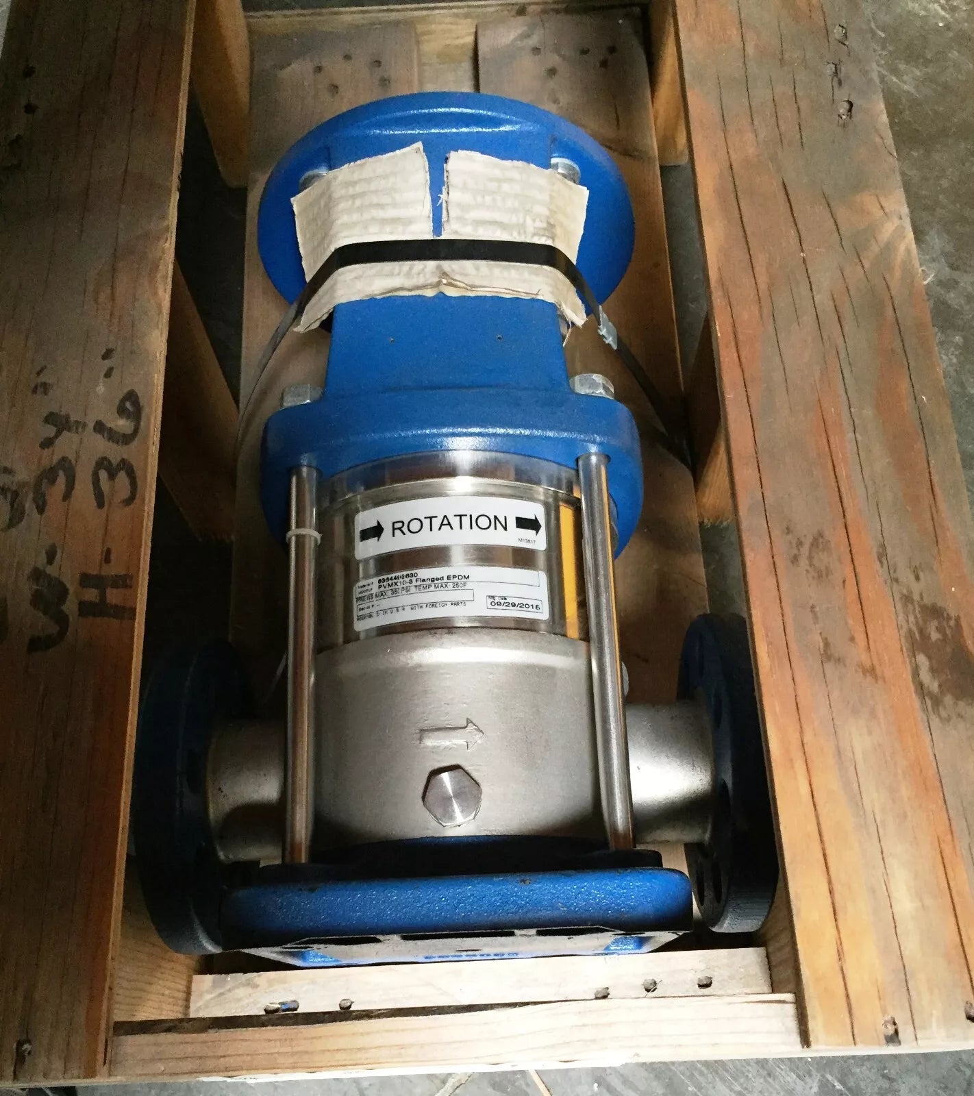 Pentair Water PVMX10-3-Flanged-EPDM Vertical Multistage Pump (Motor Not Included)