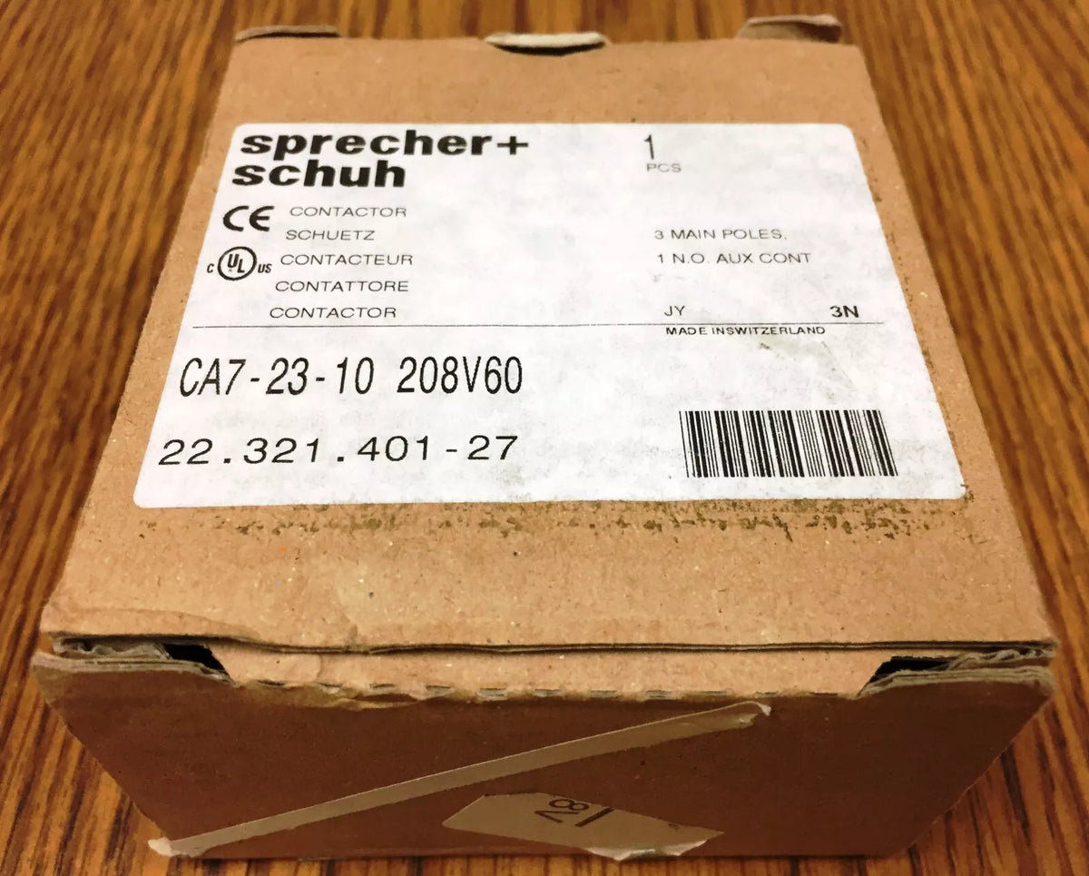 Sprecher Schuh CA7-23-10 208V60 Contactor and Starter