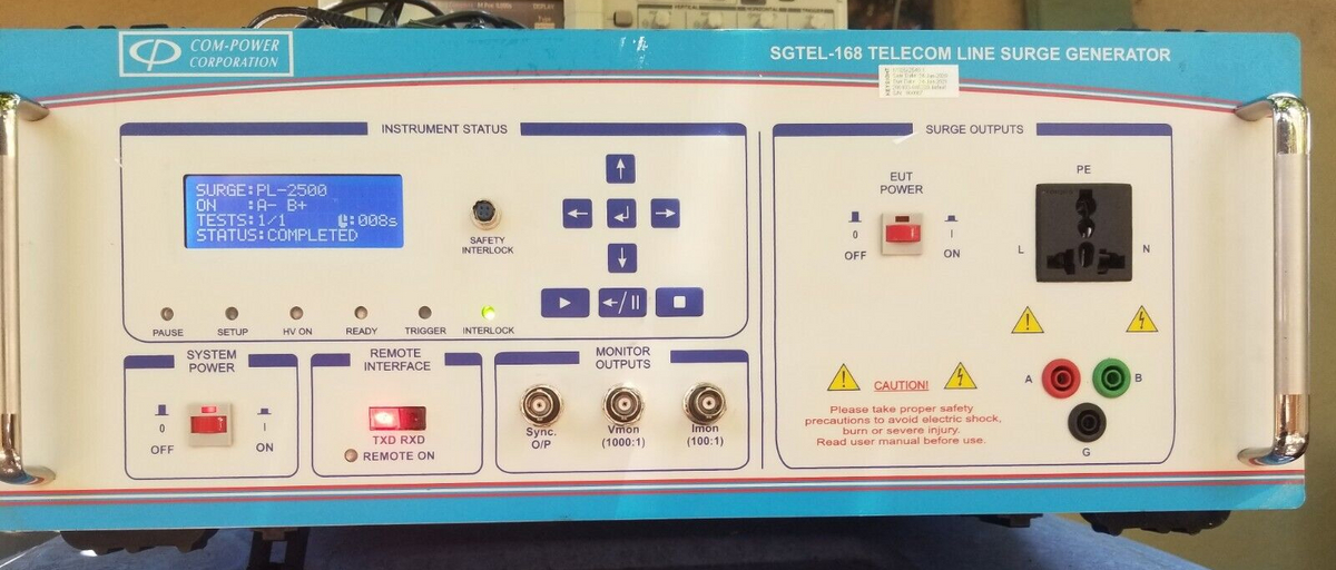 Surge Transients Generator for FCC TIA-968-B Testing by Com-Power