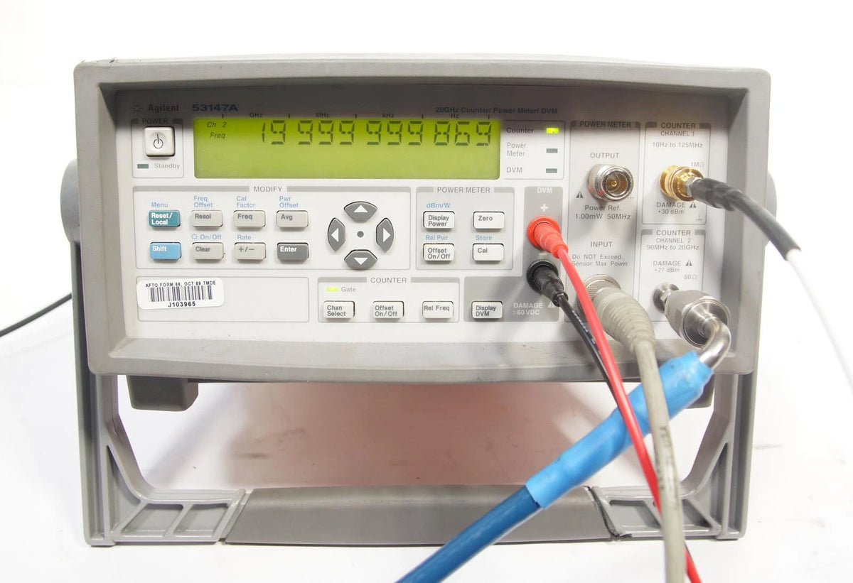 Agilent 53147A 20 GHz Microwave Frequency Counter / Power Meter / DVM AS-IS