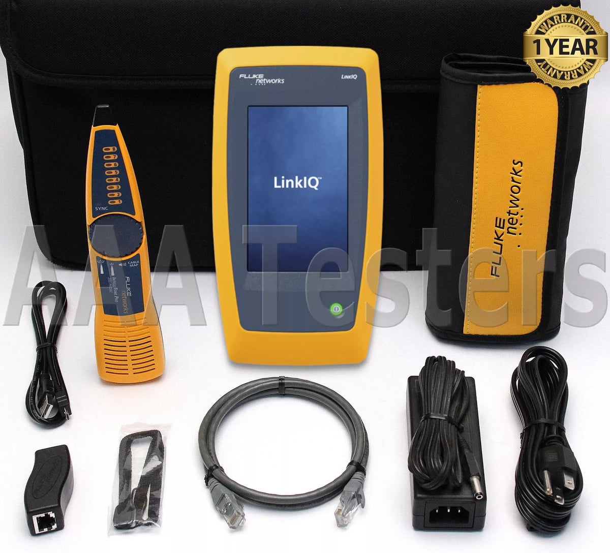 Fluke Networks LIQ-Kit LinkIQ Tester & Intellitone Pro 200 Cable Network Tester - XG eqpt