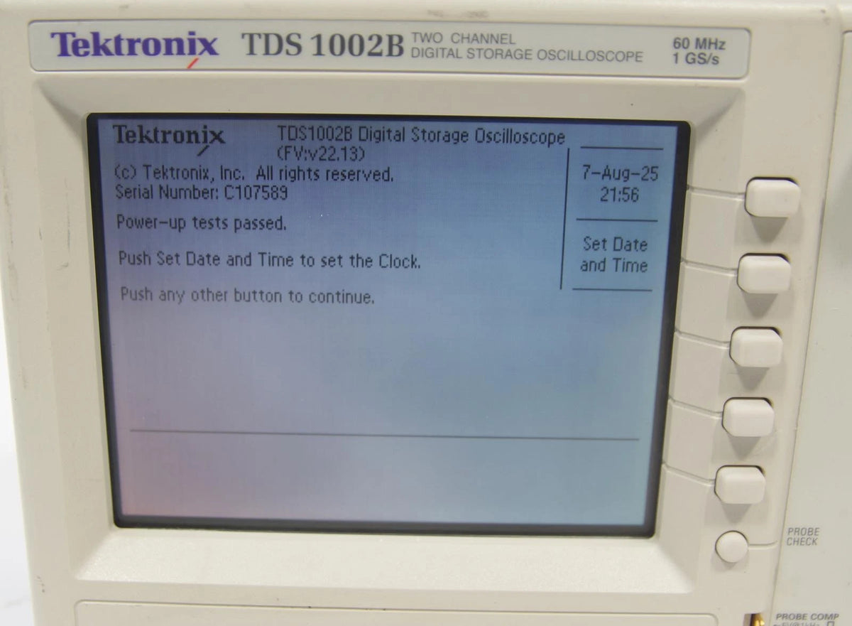 Tektronix TDS 1002B 2 CH 60MHz 1GS/s Digital Storage Oscilloscope