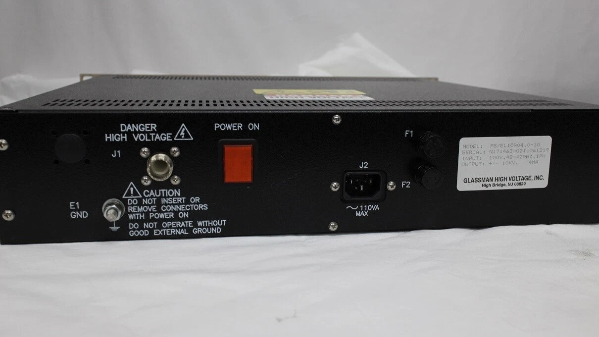 Glassman EL10R04.0-10 +-10KV 4mA High Voltage Power Supply
