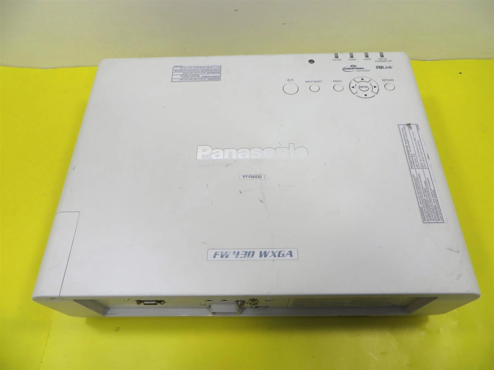 Panasonic PT-FW430 LCD PROJECTOR 3500 ANSI Lumens - Free shipping.