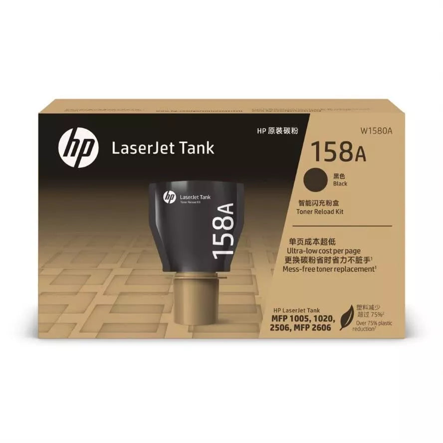 HP 158A Black Original LaserJet Toner Reload Kit - High-Yield