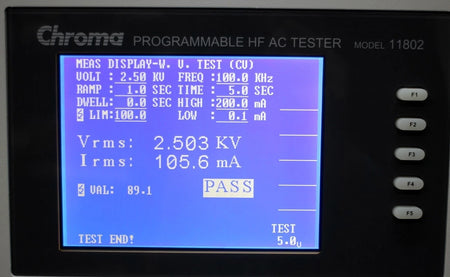 Chroma 11802 2500V 1MHz Programmable HF AC Tester