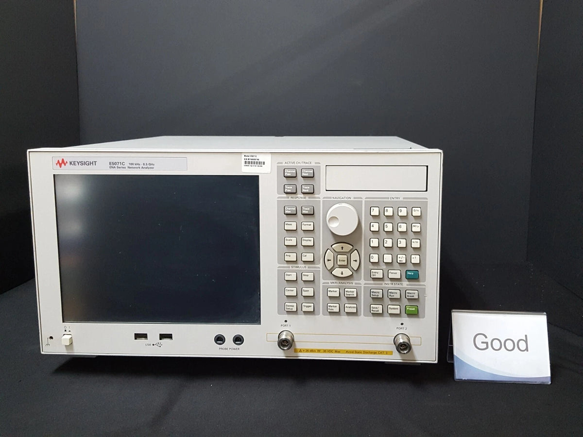 Keysight E5071C Network Analyzer 100kHz-8.5GHz Opt. Win7 285 1E5 (0795)