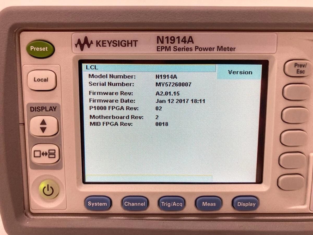 Keysight Agilent N1914A/005/101 EPM Series Dual-Channel Power Meter