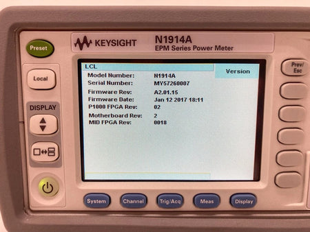 Keysight Agilent N1914A/005/101 EPM Series Dual-Channel Power Meter