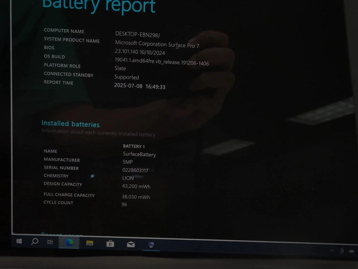 Microsoft Surface Pro 7 1866 Core i7-1065G7 1.3GHz 16GB 256GB Win 10 Pro