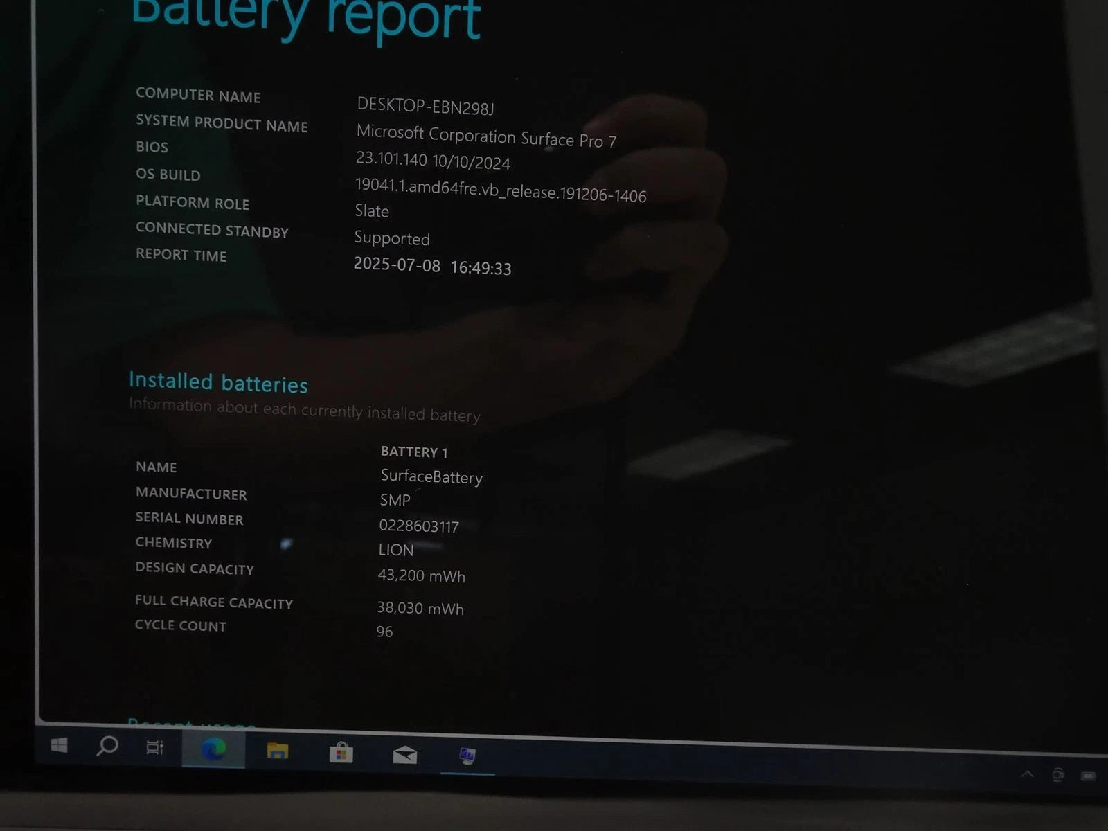 Microsoft Surface Pro 7 1866 Core i7-1065G7 1.3GHz 16GB 256GB Win 10 Pro