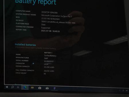 Microsoft Surface Pro 7 1866 Core i7-1065G7 1.3GHz 16GB 256GB Win 10 Pro