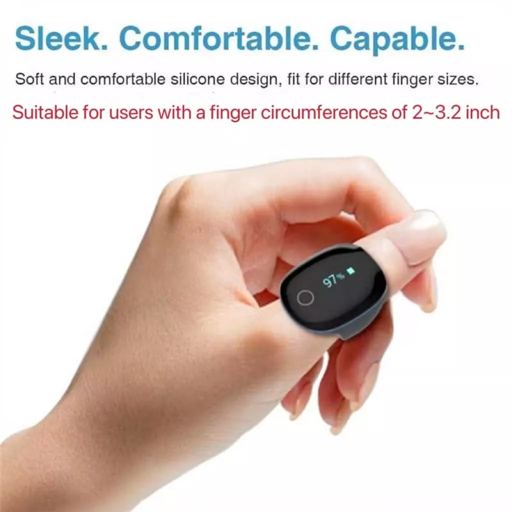 Wellue O2Ring Sleep Monitor - Bluetooth Health Tracker with App & PC Report