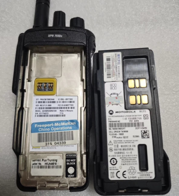 MOTOROLA XPR7550E AAH56RDN9RA1AN ENABLED UHF TWO-WAY DMR RADIO MOTOTRBO WIFI/GPS