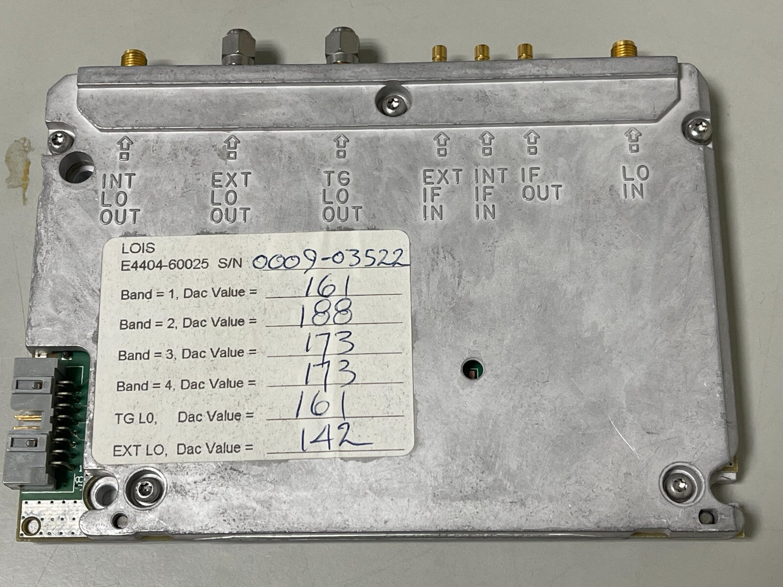 HP Agilent E4404-60025 LOIS Assembly for Agilent ESA-E Series Spectrum Analyzer - XG eqpt