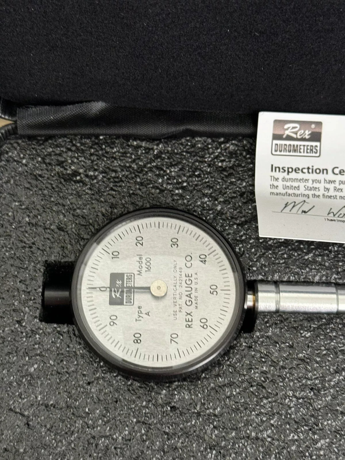 Rex Durometer Model 1600 Type A in Great Condition with Hard Case