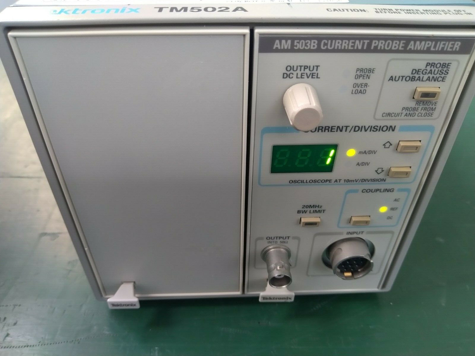 Tektronix TM502A Power Module AM 503B AM503S Current Probe Amplifier_44137 - XG eqpt